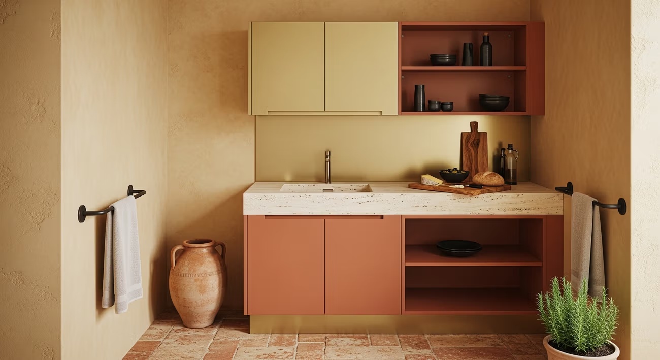 Fadior balcony and laundry cabinet system