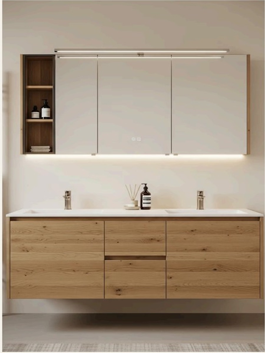 Water resistant bathroom vanity system